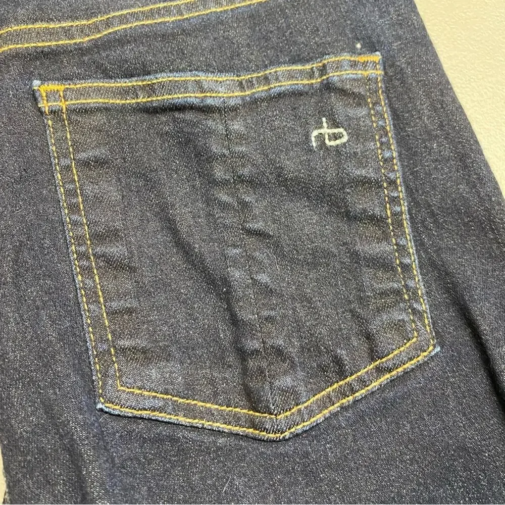 Rag & Bone Denim Blue Jeans Harrow Skinny Pants Dark Wash Womens Size 28